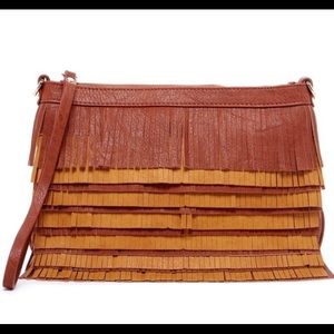 🔥🆕 Felicity Fringe Clutch in Brown